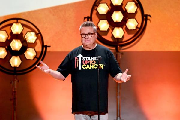 Eric Stonestreet speaks onstage at the Stand Up To Cancer Biennial Telecast.