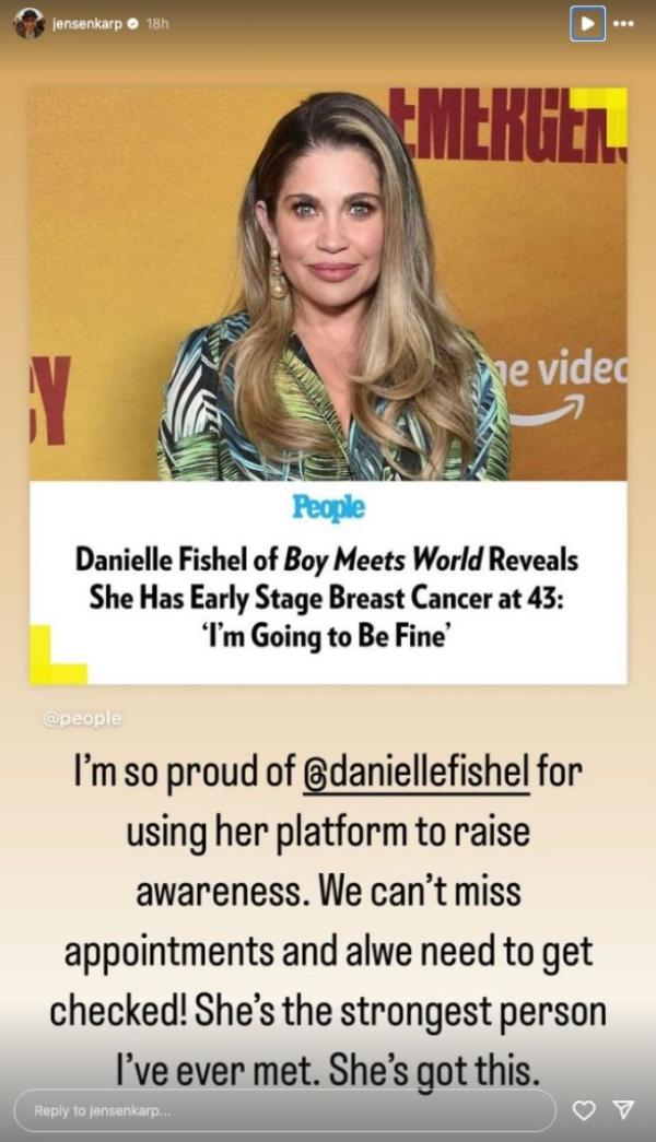 Jensen Karp's post about Danielle Fishel